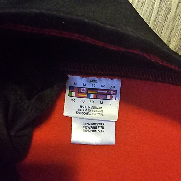 SPYDER Mens Cold WeatherQuarter Zip Pullover Red/Black Sweater/Sweatshirt SZ M - Picture 14 of 15